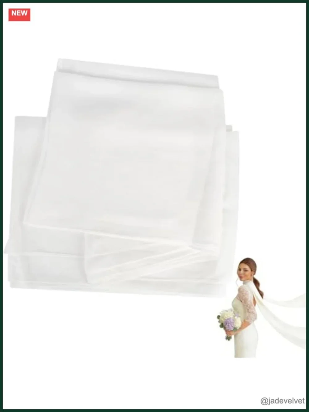 Chiffon Long Bridal Scarf Wedding Shawl Tulle Wrap Ceremony Reception